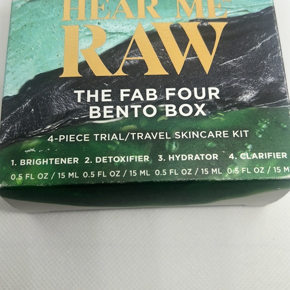 Hear Me Raw-The Fab Four Bento Box -Mask & Moisturizer Skincare Set - Picture 4 of 5